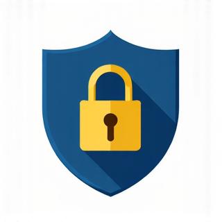 Icona stilizzata di uno scudo con un lucchetto, che rappresenta la sicurezza dei dati e la conformità al GDPR.