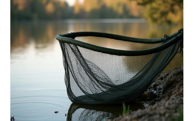 Ampio guadino con sacca profonda per la pesca alla carpa specimen.