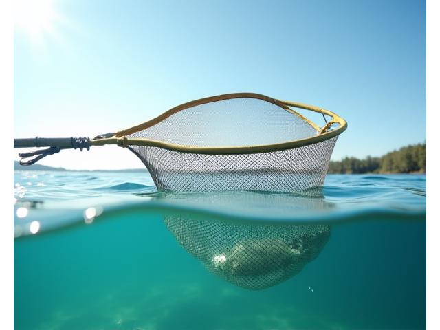 Nassa con design a flusso passante per ossigenazione del pesce, in acqua.